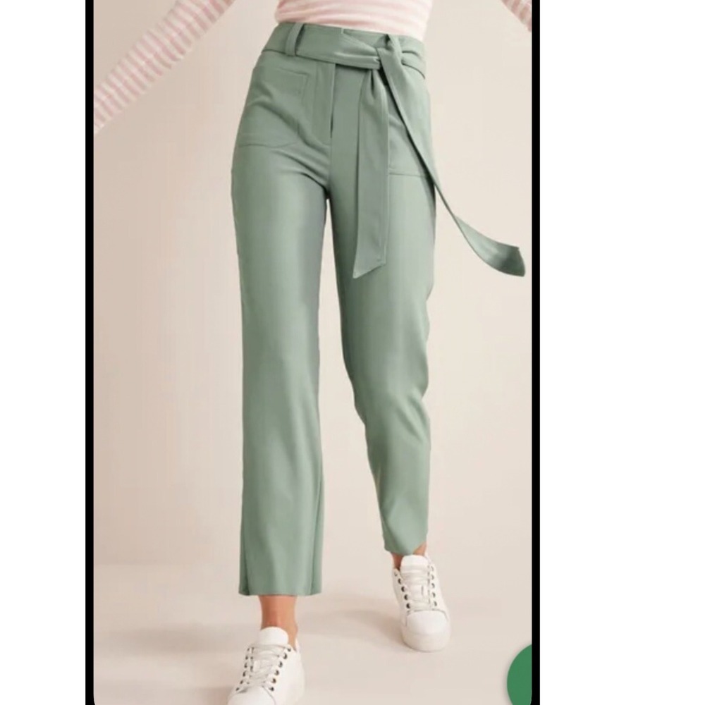 Boden NEW WITH TAGS High Waisted Cropped Pants 2 Workwear maximalist holiday